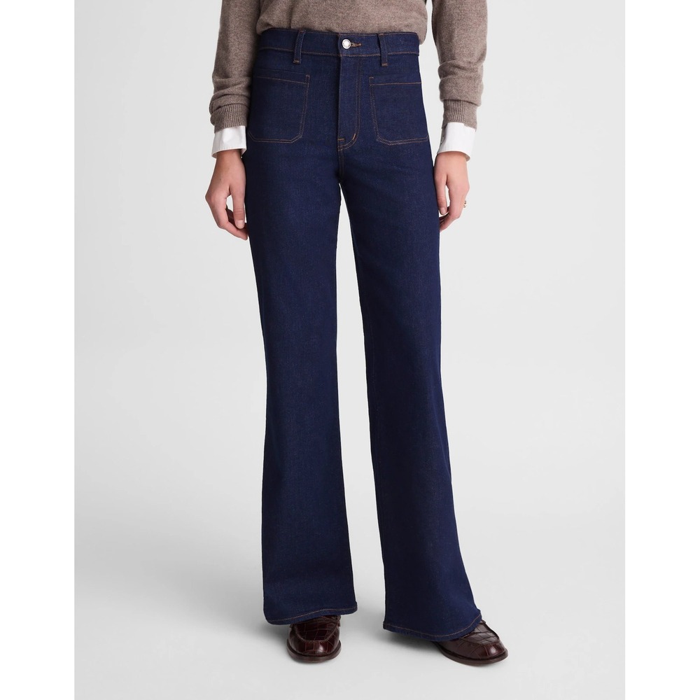 Madewell The Emmy Wide-Leg Jean in Super Stretch Denim Rinse Wash‎ Size 29 NWT